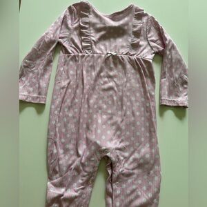 Pink Polka Dot Baby Romper